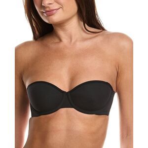 Wolford Womens  Sheer Opaque Spacer Convertible Bandeau Bra, Black